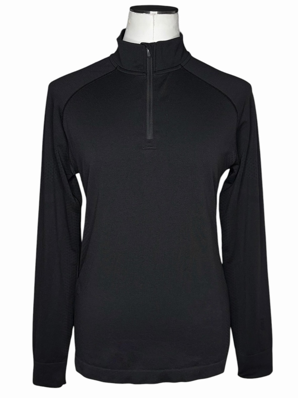 FIGS Black Salta ¼ Zip Long-Sleeve Underscrub size Large
